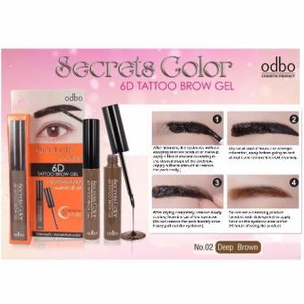 Odbo 6D Tattoo Brow Gel Secrets Color Eyebrow Tint (Deep Brown) June 2018 - 2 odbo 6D Tattoo Brow Gel Secrets Color Eyebrow Tint (Deep Brown) - 2