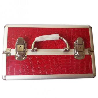 Professional Aluminum Makeup Case (Red Crocodile Grain) June 2018 - 2 Professional Aluminum Makeup Case (Red Crocodile Grain) - 2