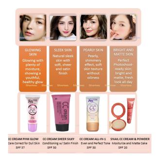 Snail CC Cream And CC Pressed Powder Set Matte, Non-oily Liquidfoundation June 2018 - 3 Snail CC Cream and CC Pressed Powder Set Matte, non-oily liquidfoundation - 3