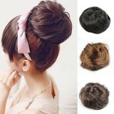 Vanker Women Lady Girl Ponytail Hairpiece Hair Bun Elastic Round Hair Scrunchie Wig Dark Brown August 2018 - 5 Vanker Women Lady Girl Ponytail Hairpiece Hair Bun Elastic Round Hair Scrunchie Wig Dark Brown - 5