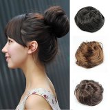 Vanker Women Lady Girl Ponytail Hairpiece Hair Bun Elastic Round Hair Scrunchie Wig Dark Brown August 2018 - 4 Vanker Women Lady Girl Ponytail Hairpiece Hair Bun Elastic Round Hair Scrunchie Wig Dark Brown - 4