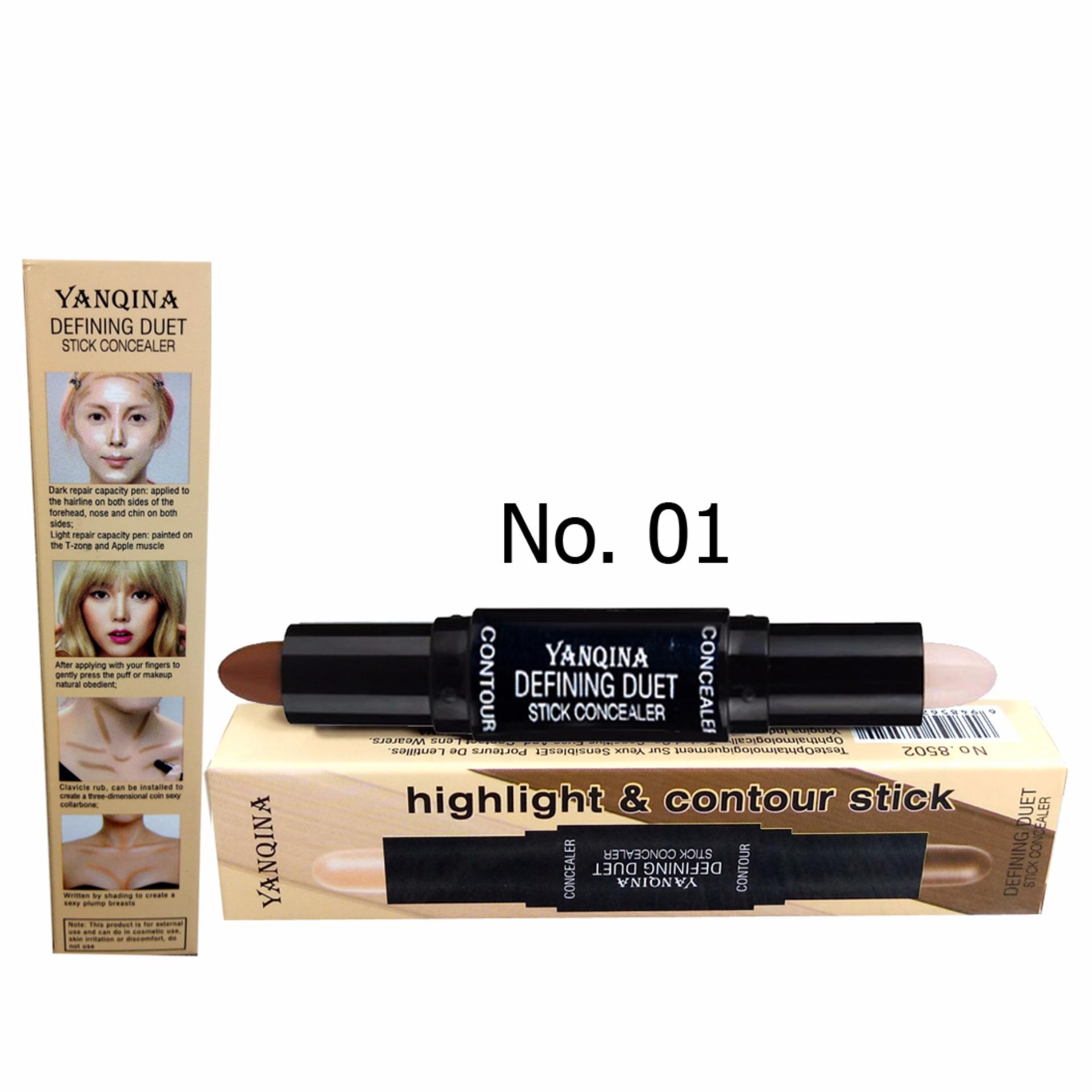 YANQINA Defining Duet Stick Concealer Highlight and Contour No. 01 (Ivory) Philippines