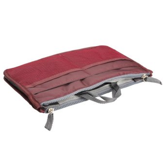 YBC Women Nylon Cosmetic Makeup Bag Organizer Storage Bag PouchHolder Wine Red June 2018 - 4 YBC Women Nylon Cosmetic Makeup Bag Organizer Storage Bag PouchHolder Wine Red - 4
