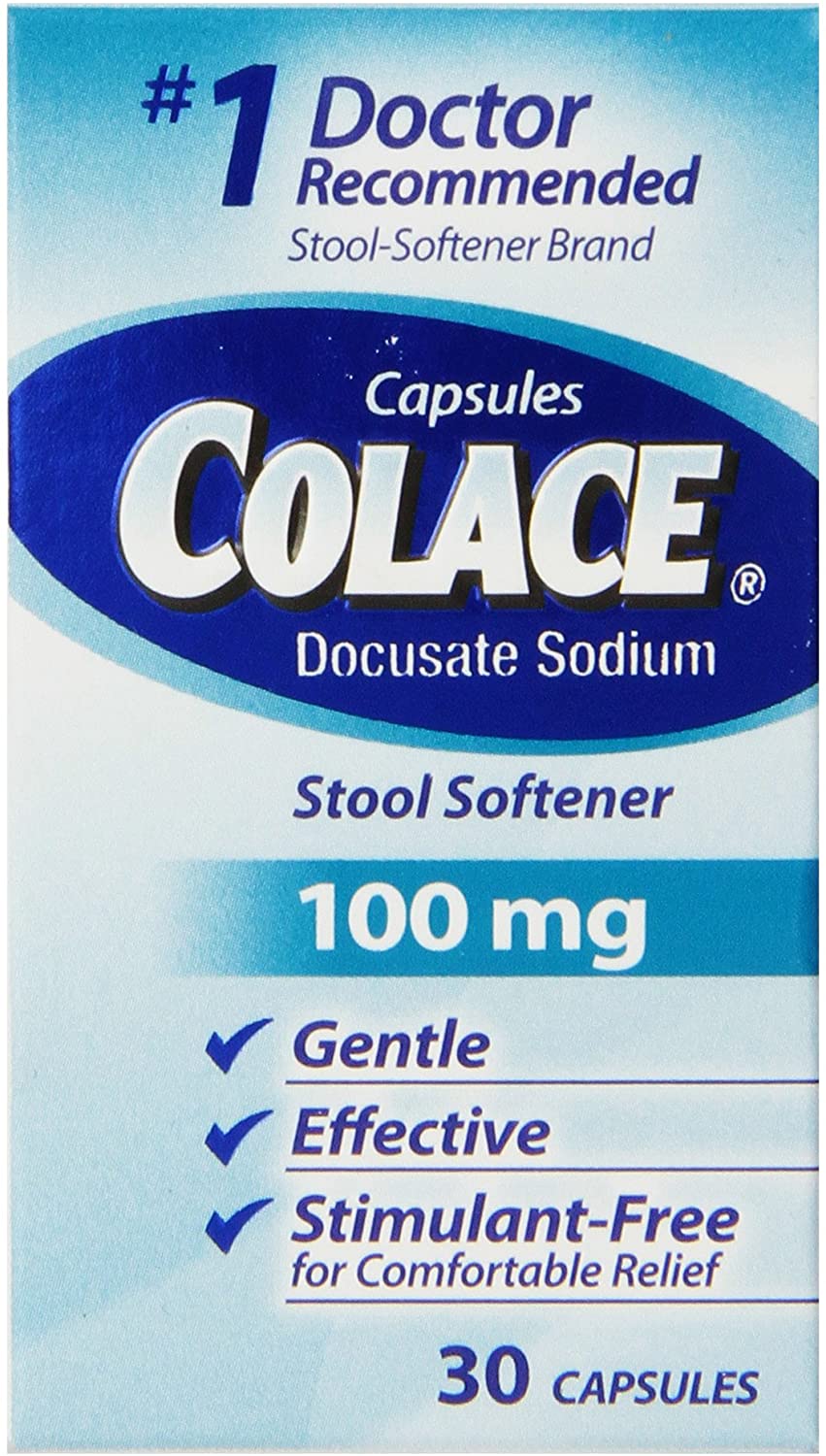 Colace Regular Strength Stool Softener 100mg 30 Ct Lazada Ph