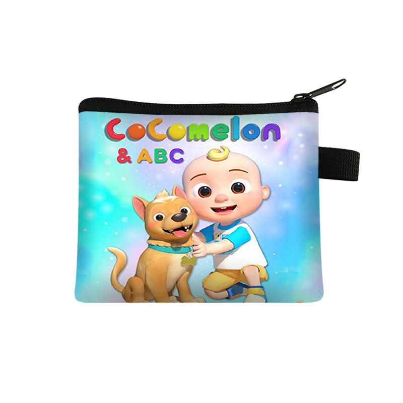 3 chiếc cocomelon ví đựng tiền xu hoạt hình cho bé trai bé gái ví đựng tiền xu cho trẻ em siêu dễ thương ví cầm tay bằng polyester cho học sinh ví đựng thẻ túi đựng chìa khóa tiền xu
