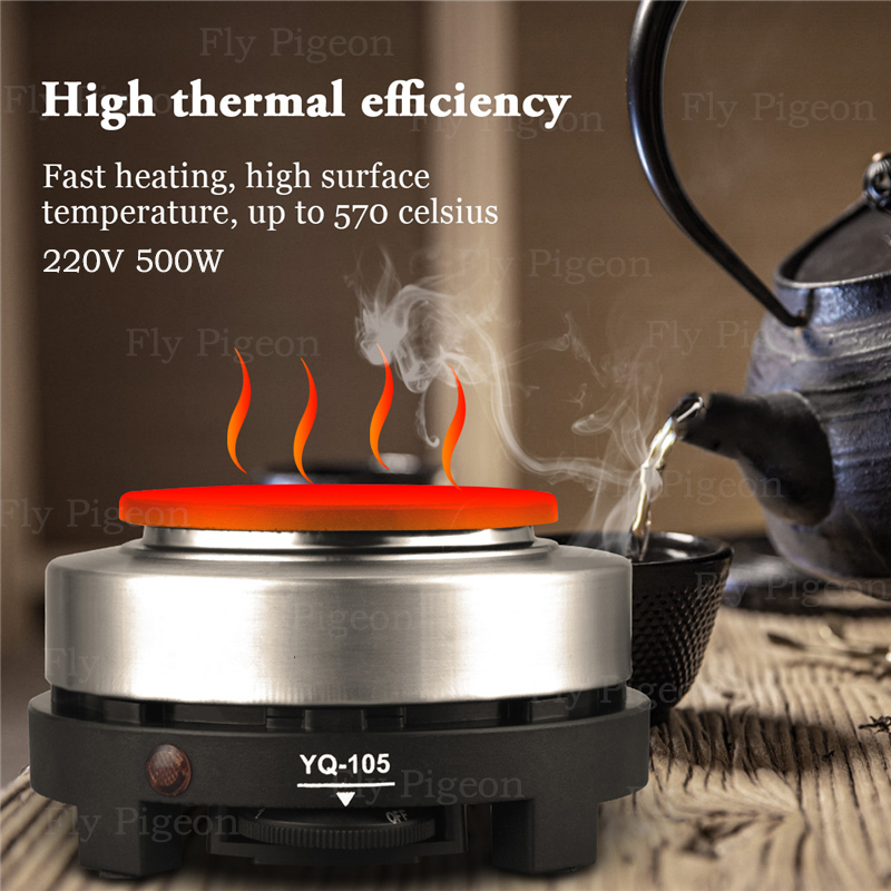 500W Mini Electric Stove Oven Cooker Hot Plate Heater Coffee Tea Milk Heater