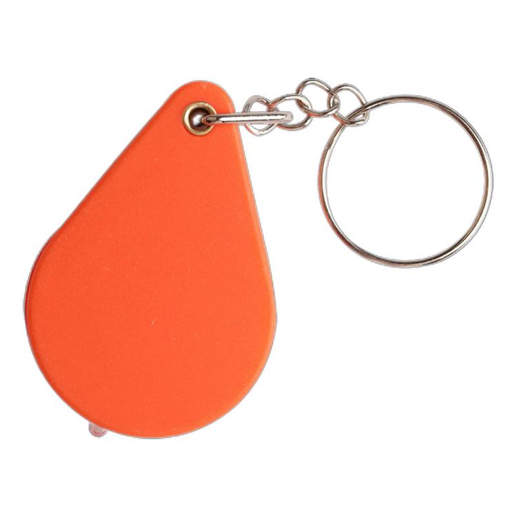 Dezsed Mini Keychain Magnifying Glass Creative Portable Folding Magnifying Glass Key Chain Elderly Reading High-Definition Presbyopic Key Chain