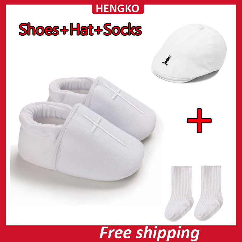 Boy baptism shoes hot sale and socks