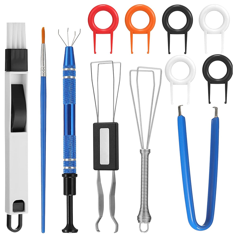 Keyboard Lube Switch Puller Kits Key Cap Remover Tools Mechanical Switch Opener for Mechanical Keyboard Removing Fixing