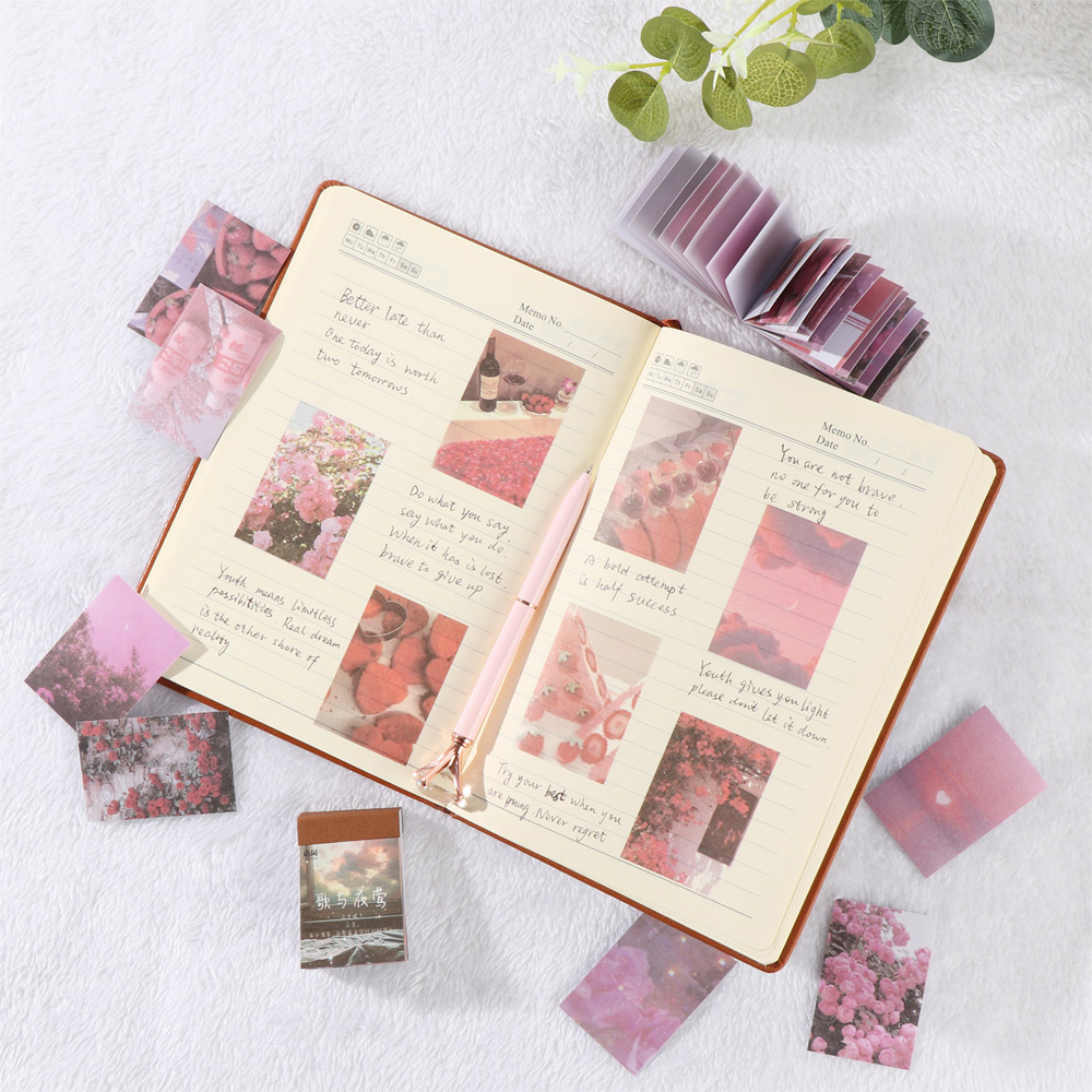 【COD & Hàng sẵn sàng】50 cái Tự Làm Washi Dán Cổ Điển Thiên Nhiên Thực Vật Phong Cảnh Hoa Tự Keo Dán Kế Hoạch Tự Dán cho Nhật Ký Album Máy Tính Xách Tay
