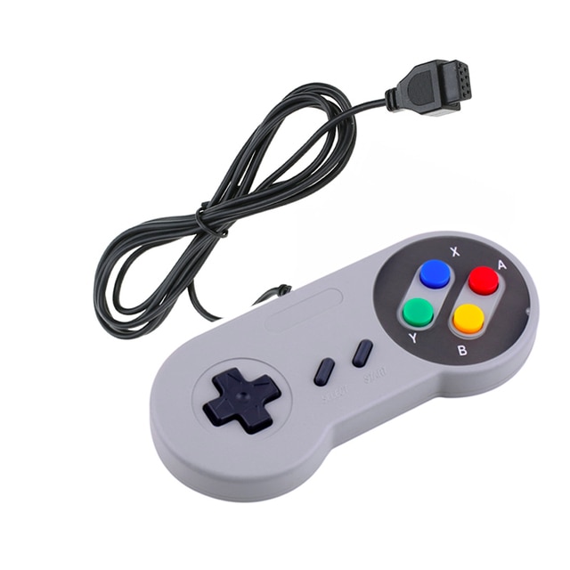 J60EX Wired 9 Pin Universal Game Controller For TV Video Game Console  for SNES/NES Gaming Controller