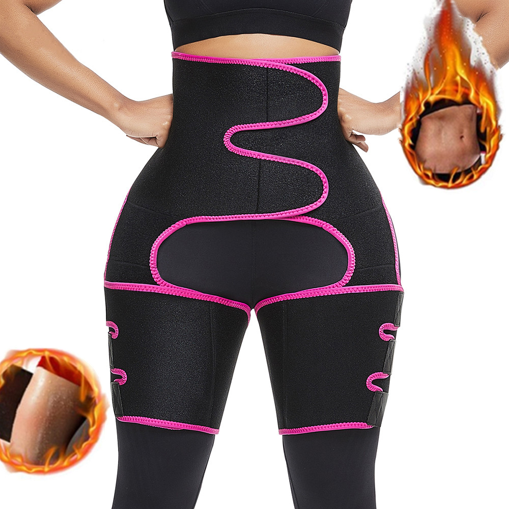 XYUR9C4FW Neoprene Slimmer Wrap Sweat High Waist Trainer Body Shaper Leg Thigh Trimmers Shapewear Compress Belt