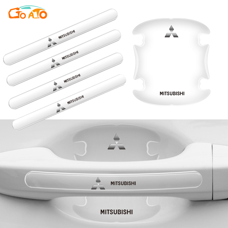 GTIOATO ติดมือจับประตูรถยนต์ โปร่งใส กันรอยขีดข่วนสีฟิล์มตอนเปิดสติกเกอร์ตกแต่งรถยนต์ ป้องกันรอย ติดรถ ที่จับ อุปกรณ์ตกแต่งรถ สำหรับ Mitsubishi มิราจ Xpander แอททราจ Triton Mirage Pajero Attrage Strada L300 Outlander ปาเจโร มิตซูบิชิไทรทัน ราคา 75 บาท*ส่งฟรี
