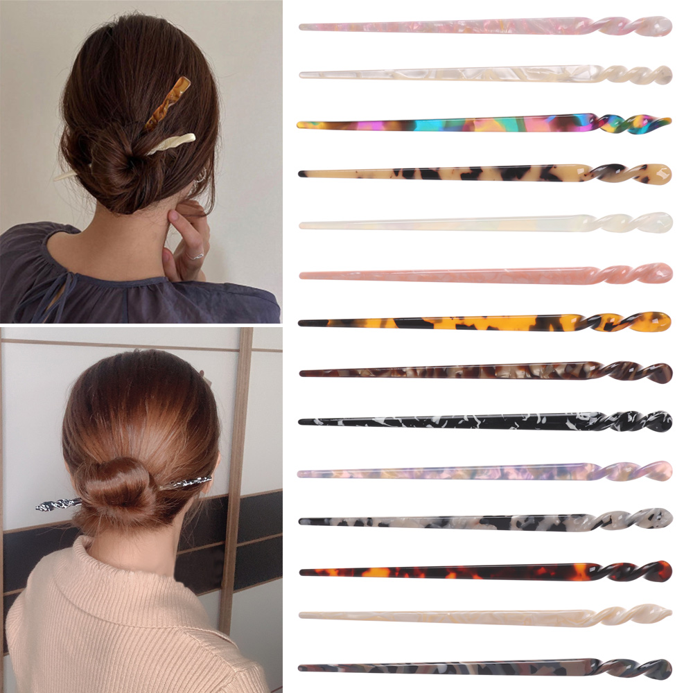 SIKONG Girls Acetate Elegant Women Hair Sticks Hair Pin Hair Clip Hair Accessories