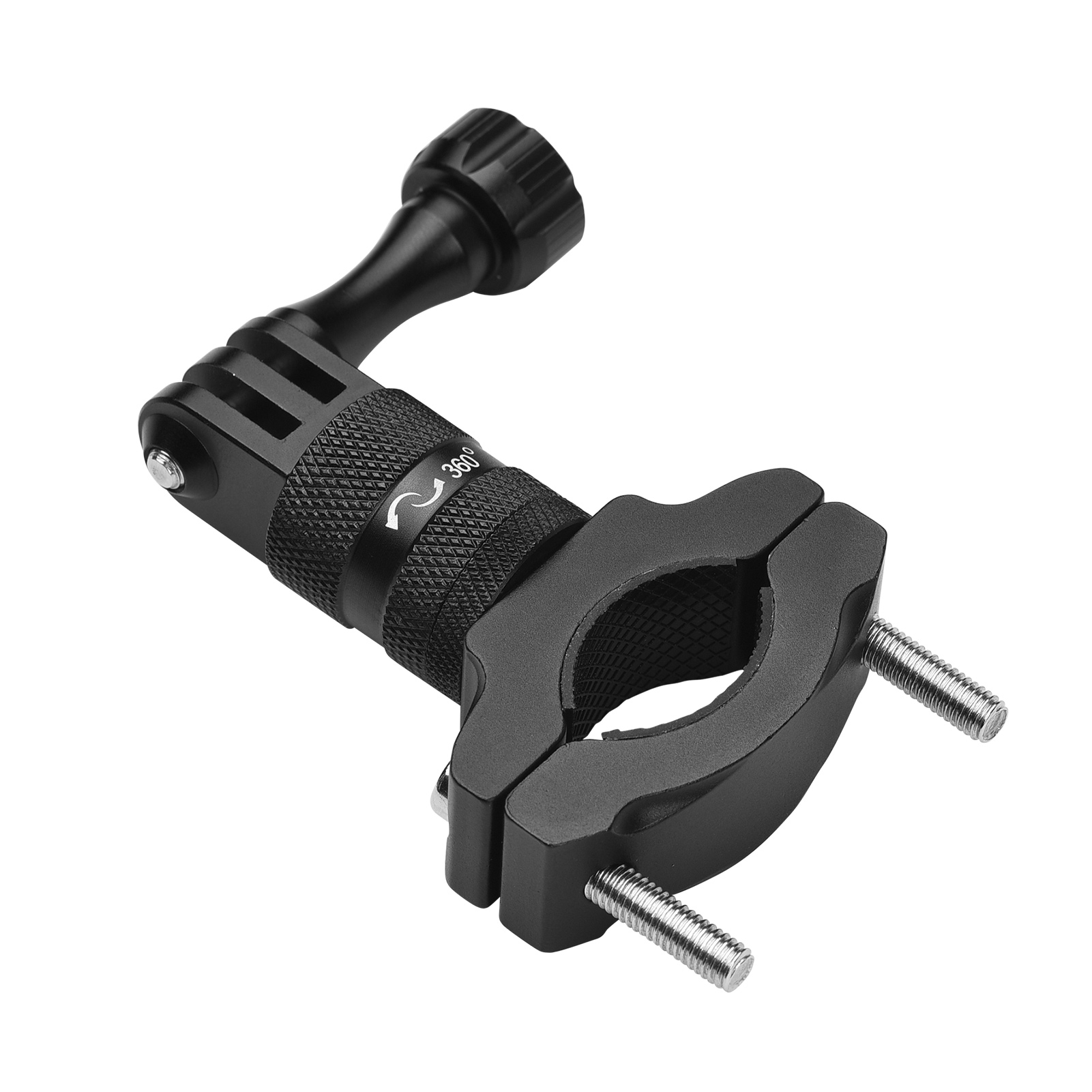  Aluminium Alloy Bike Bicycle Handlebar Mount Holder 360 Degrees Rotary Camera Mount Accessories Replacement for Gopro Hero 9 8 7 6 5 4 SJCAM YI DJI Osmo & Other Action Camera 
