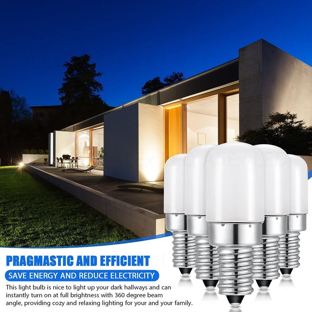 8pcs/lot 3W E14 E12 LED Fridge Light Bulb Refrigerator Corn bulb AC220V LED  Lamp White/Warm white SMD2835 Replace Halogen Light
