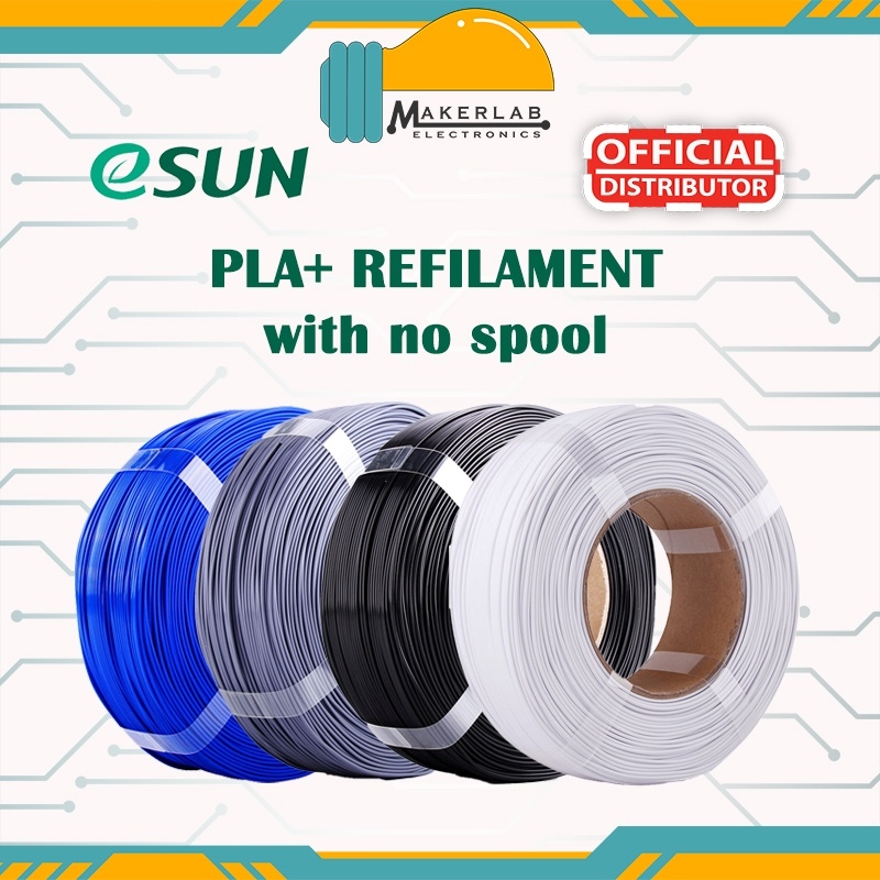 eSUN PLA+ 1.75mm Filaments Refill for 3D Printer No Spool 1KG