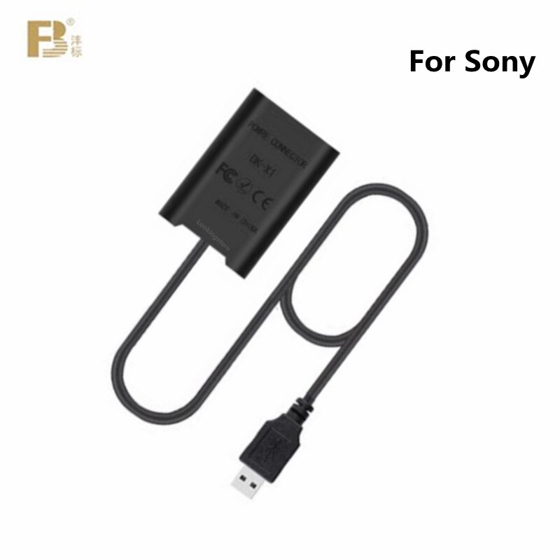 Bộ chuyển đổi np-bx1 bộ chuyển đổi pin giả cho máy ảnh sony zv-1 rx100 m7 m6 m5 rx1r hx50 hx90 hx300 hx400