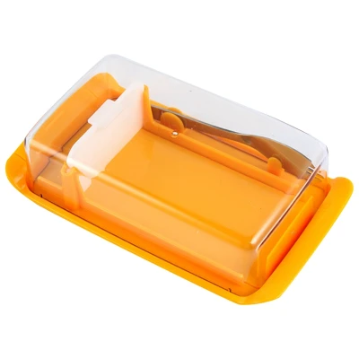 Butter Container Cheese Server Sealing Storage Keeper Tray with Lid Kitchen Dinnerware for Cutting Food Butter Box (1)