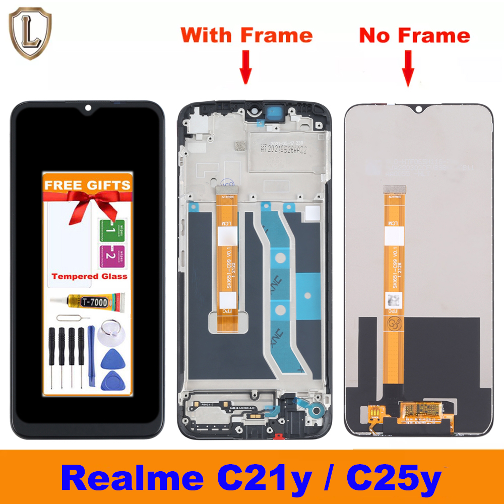 REALME C25Y - LCD + Touch + Frame Black High Quality 