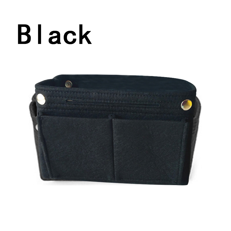 Uw80 1Pcs กระเป๋าเก็บกระเป๋าสอด Multi-Pocket กระเป๋าถือกระเป๋าใส่เงินผ้าสักหลาด Organizer Organizer กระเป๋าเครื่องสำอางแบบพกพา
