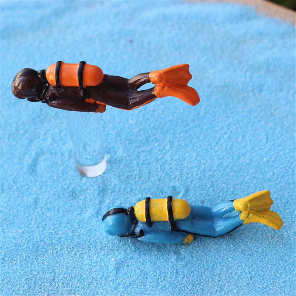Mô hình thợ lặn biển TRÔI LƠ LỬNG trang trí bể cá cảnh thủy sinh  Màu