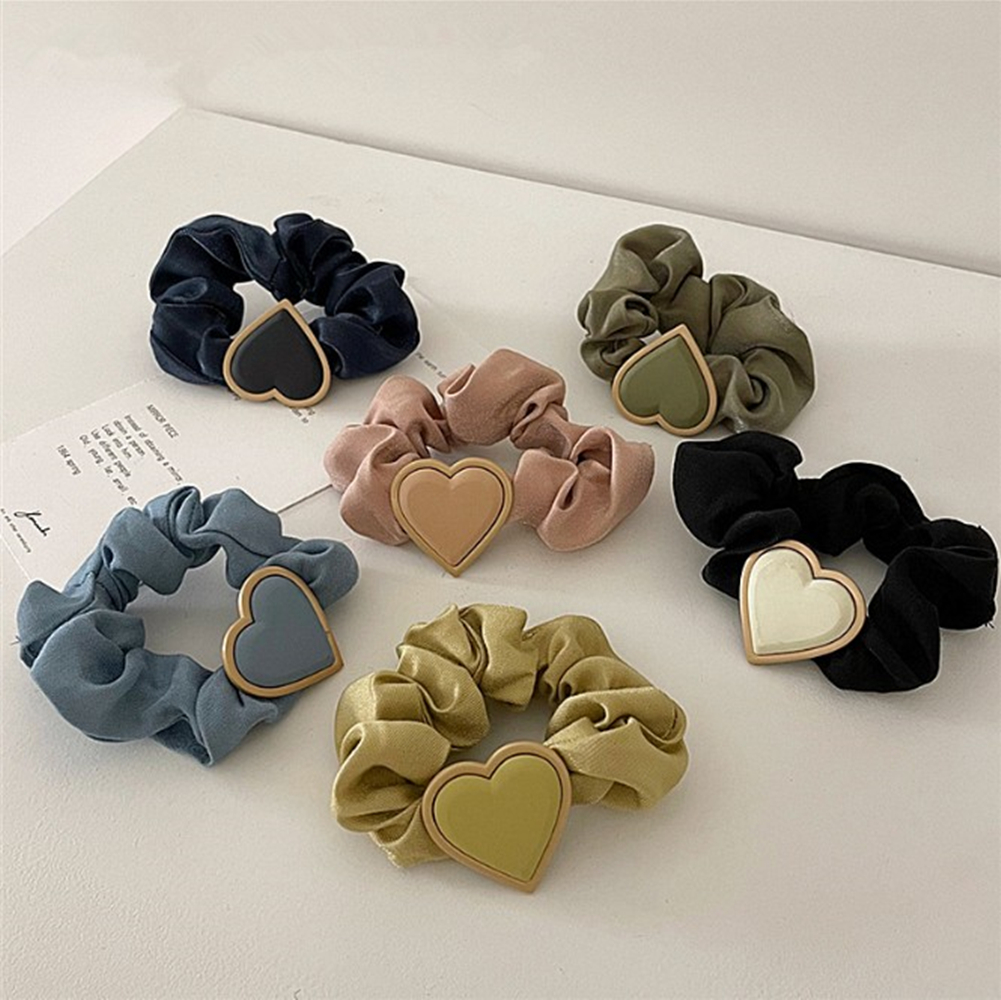 N33GVC3Q New Fashion Elegant Cute Hair accessories Women Hair Ties Hair Bands Vintage heart-shaped Hair Scrunchies