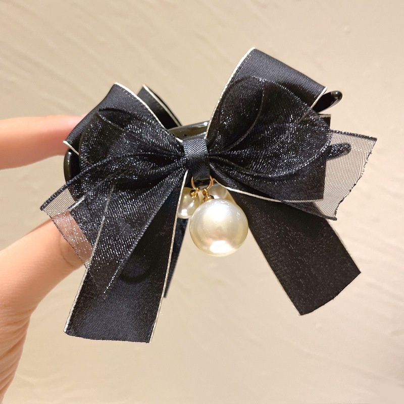 Kẹp Tóc Nơ Hàn Quốc Rhinestone -INTL
