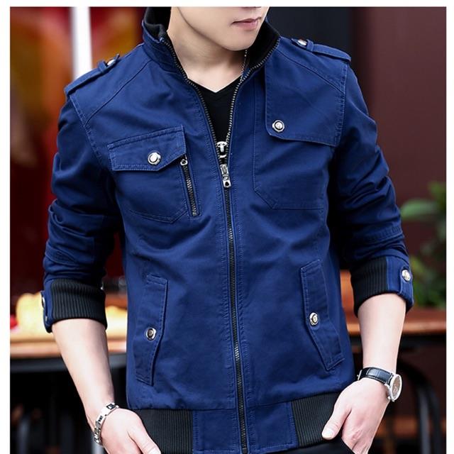 Men's Cargo Jacket Korean Style Trendy 
