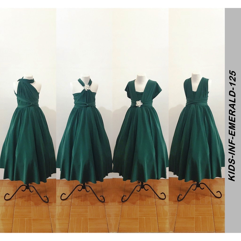 green gown for kids