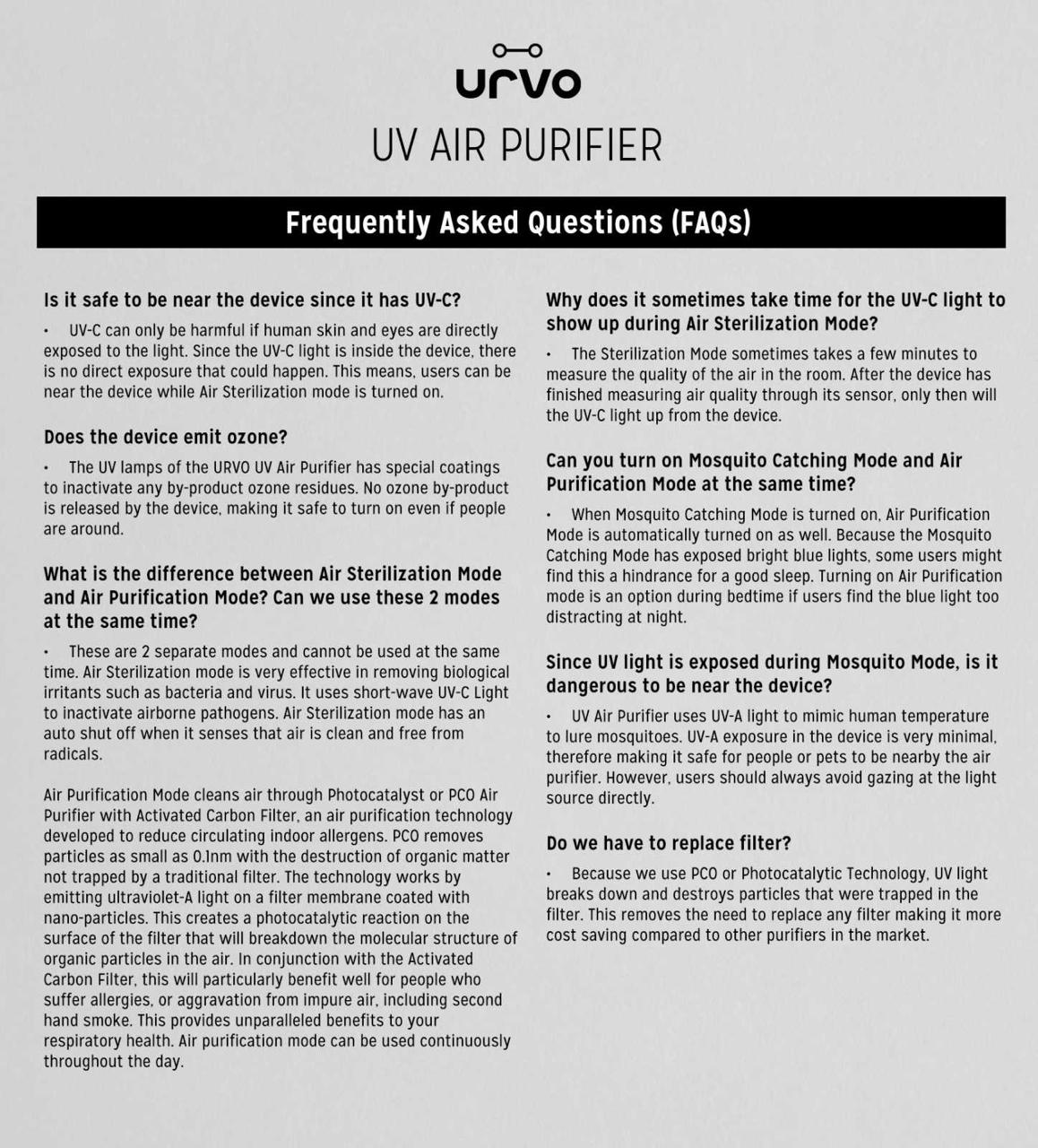 Urvo UV Air Purifier with Mosquito Catcher | The Nest Attachment Parenting Hub