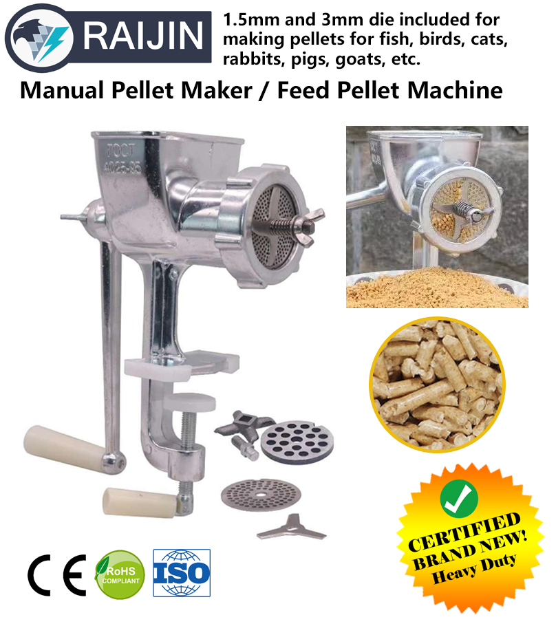 Manual Feed Pellet Maker Pellet Machine Heavy Duty Stainless Steel Raijin  Quality | Lazada PH