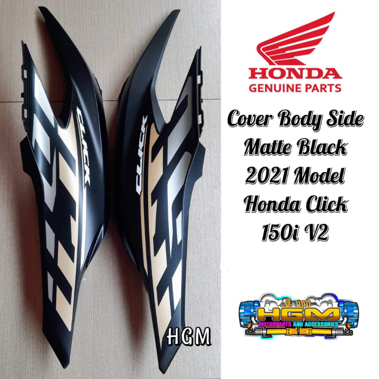BODY SIDE COVER MATTE BLACK HONDA CLICK 150i V2 83550-K59-HA0ZC