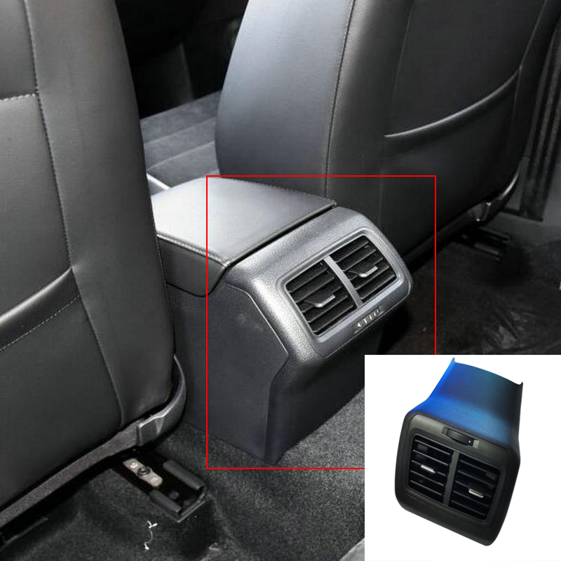 Black Rear Air Conditioning Outlet Center Armrest Air Vent Assembly for