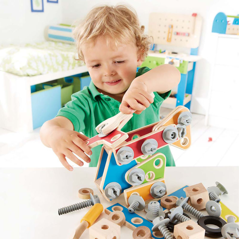 wooden builder set for babies