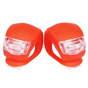 1 Pair Bike Bicycle Safety Warning Waterproof LED Rear Tail Front Frog Lights (Red) June 2018 - 3 1 pair Bike Bicycle Safety Warning Waterproof LED Rear Tail Front Frog Lights (Red) - 3
