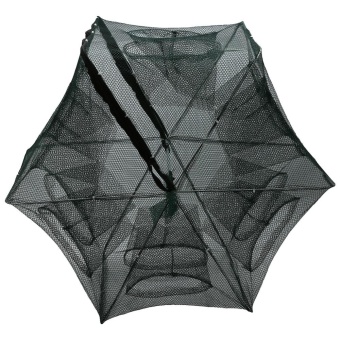 12 Holes Automatic Fishing Net Shrimp Cage Nylon Foldable Crab FishTrap Cast - Intl June 2018 - 2 12 Holes Automatic Fishing Net Shrimp Cage Nylon Foldable Crab FishTrap Cast - intl - 2