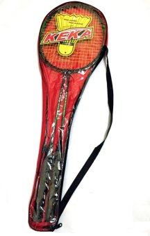 #517 Type Keka Portable Double Badminton Racket (Red) June 2018 - 2 #517 Type Keka Portable Double Badminton Racket (Red) - 2