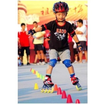 7pcs Kids Elbow Wrist Knee Pads+Helmet For Sport Skateboard RollerSkating Cycling Protective Gear Safety Set(Red) - Intl June 2018 - 4 7pcs Kids Elbow Wrist Knee Pads+Helmet for Sport Skateboard RollerSkating Cycling Protective Gear Safety Set(Red) - intl - 4