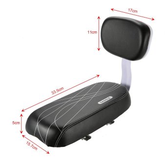 Bicycle Back Seat Cycling Bike Bicycle MTB PU Leather Soft Cushion Rear Rack Seat Children Seat With Back Rest - Intl June 2018 - 4 Bicycle Back Seat Cycling Bike Bicycle MTB PU Leather Soft Cushion Rear Rack Seat Children Seat with Back Rest - intl - 4