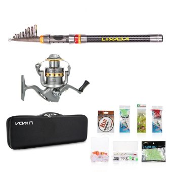 Lixada Telescopic 2.1M Fishing Rod And Reel Combo Full Kit Spinning Fishing Reel Gear Organizer Pole Set With 100M Fishing Line Lures Hooks And Fishing Carrier Bag Case Fishing Accessories - Intl June 2018 - 3 Lixada Telescopic 2.1M Fishing Rod and Reel Combo Full Kit Spinning Fishing Reel Gear Organizer Pole Set with 100M Fishing Line Lures Hooks and Fishing Carrier Bag Case Fishing Accessories - intl - 3