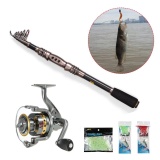 Lixada Telescopic Fishing Rod And Reel Combo Full Kit Spinning Fishing Reel Gear Organizer Pole Set With 100M Fishing Line Lures Hooks And Fishing Carrier Bag Case Fishing Accessories - Intl August 2018 - 2 Lixada Telescopic Fishing Rod and Reel Combo Full Kit Spinning Fishing Reel Gear Organizer Pole Set with 100M Fishing Line Lures Hooks and Fishing Carrier Bag Case Fishing Accessories - intl - 2
