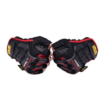 Mechanix Gym Tactical Fitness Gloves Army Military Sport Motorcycle Half Finger Fingerless Men Red June 2018 - 2 Mechanix Gym Tactical Fitness Gloves Army Military Sport Motorcycle Half Finger Fingerless Men Red - 2