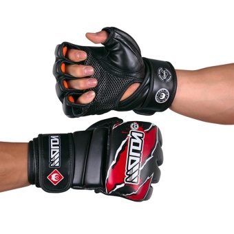 MMA Boxing Gloves High Quality PU Material MMA Half Fighting Gloves Muay Thai Training Breathable Male Fitness For Adult - Intl June 2018 - 2 MMA Boxing Gloves High Quality PU Material MMA Half Fighting Gloves Muay Thai Training Breathable Male Fitness For Adult - intl - 2