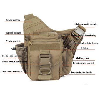 Multi-functional Molle Tactical Military Messenger Shoulder SLR Camera Bag Pack For Hiking Camping Trekking Cycling - Intl June 2018 - 2 Multi-functional Molle Tactical Military Messenger Shoulder SLR Camera Bag Pack for Hiking Camping Trekking Cycling - intl - 2