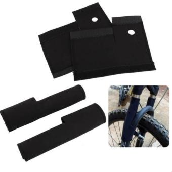 Pair Of Bike Front Fork Cover Suspension Protector Guard Pad #0916 July 2018 - 2 Pair of Bike Front Fork Cover Suspension Protector Guard Pad #0916 - 2