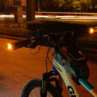RockBros 2pcs Waterproof Bike Light Night Safety Handlebar Cycling Bicycle Lights Bycicle Accessories Direction Indicator Lamp June 2018 - 4 RockBros 2pcs Waterproof Bike Light Night Safety Handlebar Cycling Bicycle Lights Bycicle Accessories Direction Indicator Lamp - 4