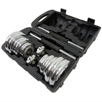 York Fitness 20kg Spinlock Chrome Adjustable Dumbbell Set June 2018 - 2 York Fitness 20kg Spinlock Chrome Adjustable Dumbbell Set - 2