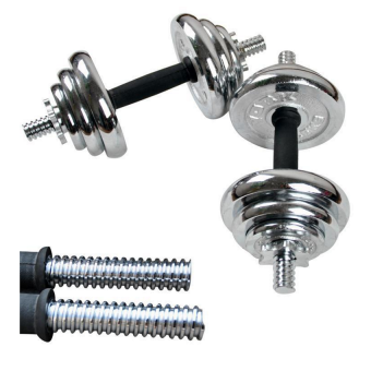 York Fitness 20kg Spinlock Chrome Adjustable Dumbbell Set June 2018 - 4 York Fitness 20kg Spinlock Chrome Adjustable Dumbbell Set - 4