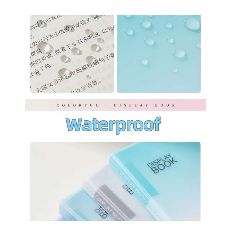 New】 A4 insert folder Clear Photo Display Book Information booklet Postcard  Folder Office School Folder